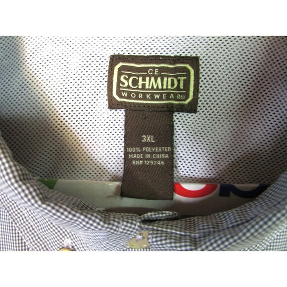 Schmidt Workwear Shirt Mens 3XL Short Sleeve Button Up Utility Pockets Outdoor - Picture 4 of 15